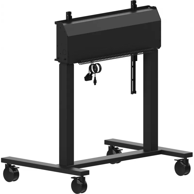 iiyama MD-CAR2031-B1 elektrische vloerlift op wielen voor displays van 55–105 inch, max. 120 kg, VESA 800x600, hoogte 850–1800 mm, zwart