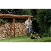 Fiskars StaySharp Max 113880 handmatige cilindermaaier, maaibreedte 46 cm, maaihoogte 25–100 mm, zwart/oranje