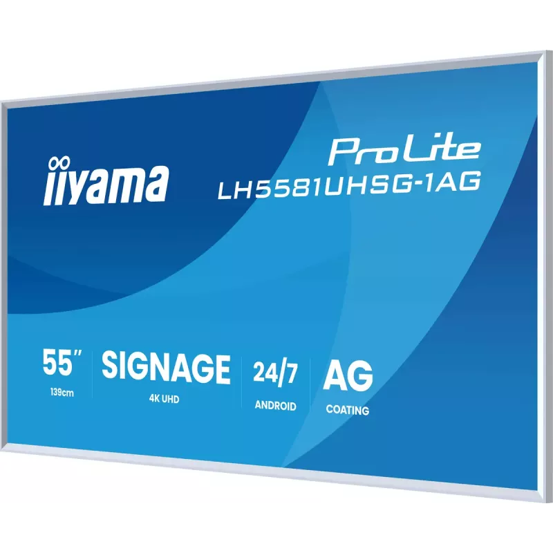 Monitor iiyama LH5581UHSG-1AG 54,6 inch interactief flatpanel 4K Ultra HD 3840 x 2160