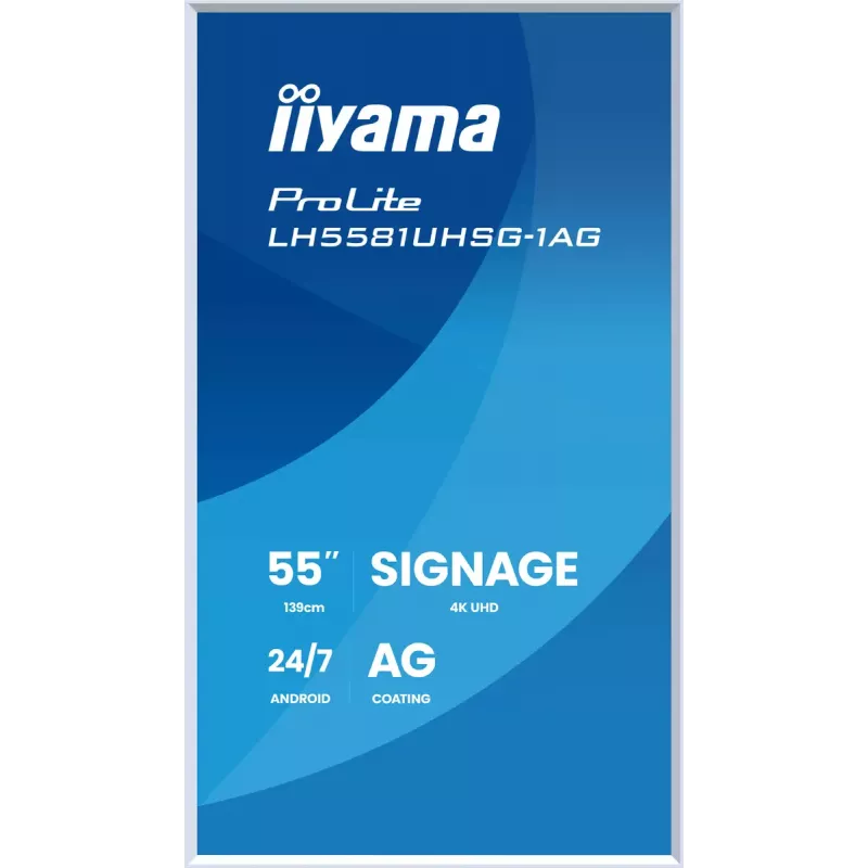 Monitor iiyama LH5581UHSG-1AG 54,6 inch interactief flatpanel 4K Ultra HD 3840 x 2160