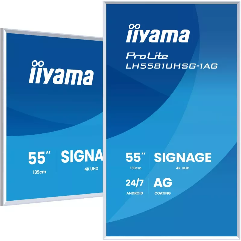 Monitor iiyama LH5581UHSG-1AG 54,6 inch interactief flatpanel 4K Ultra HD 3840 x 2160