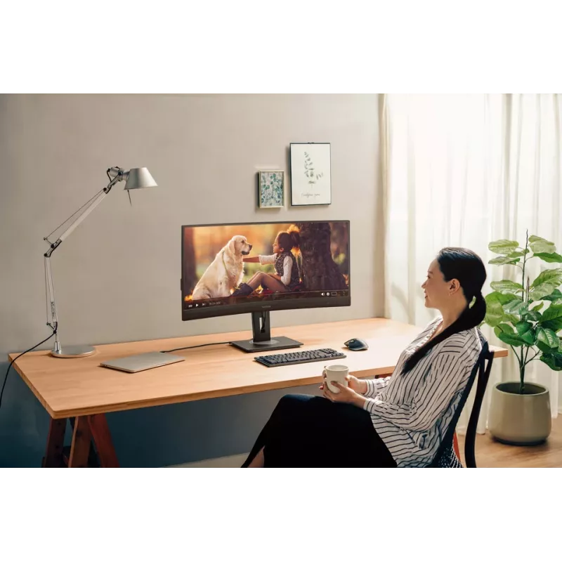 Viewsonic VG3456C computermonitor 86,4 cm (34 inch) 3440 x 1440 pixel UltraWide Quad HD LED zwart