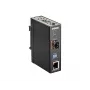D-Link 100/1000 Mbit/s naar SFP industriële mediaconverter met bedrijfsbereik -40 tot 70 °C