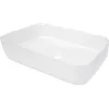Keramische opzetwastafel Deante CDY_6U5S wit rond
