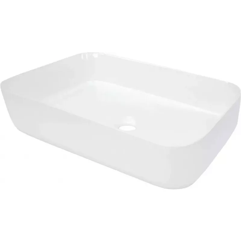 Keramische opzetwastafel Deante CDY_6U5S wit rond