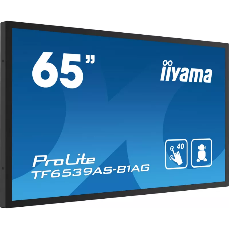 Digitaal signage flatscreen iiyama TF6539AS-B1AG 64,5 inch touchscreen LED 3840 x 2160
