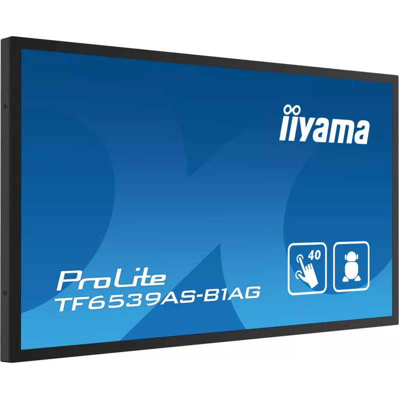 Digitaal signage flatscreen iiyama TF6539AS-B1AG 64,5 inch touchscreen LED 3840 x 2160