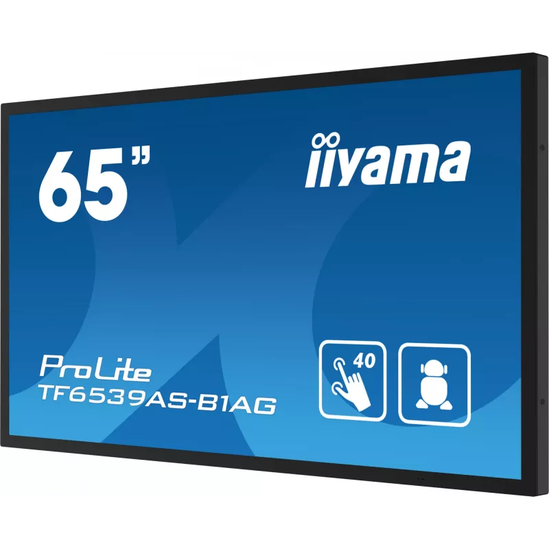 Digitaal signage flatscreen iiyama TF6539AS-B1AG 64,5 inch touchscreen LED 3840 x 2160