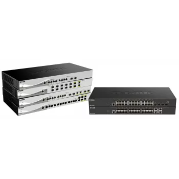 D-Link DXS-1210-16TC/E netwerkswitch Managed L2 10G Ethernet (100/1000/10000) grijs