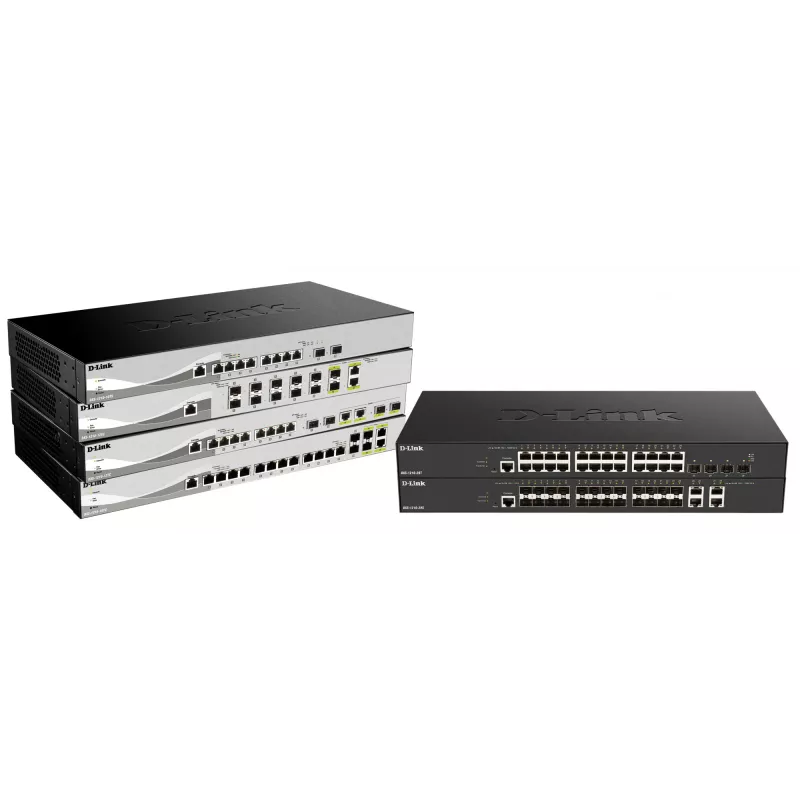 D-Link DXS-1210-16TC/E netwerkswitch Managed L2 10G Ethernet (100/1000/10000) grijs