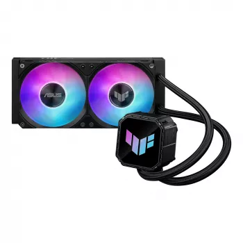 All-in-one-vloeistofkoeler ASUS TUF GAMING LC III 240 ARGB — 240mm-radiator, 2 x 120mm-ARGB-ventilator, socket AM5-ondersteuning, zwart