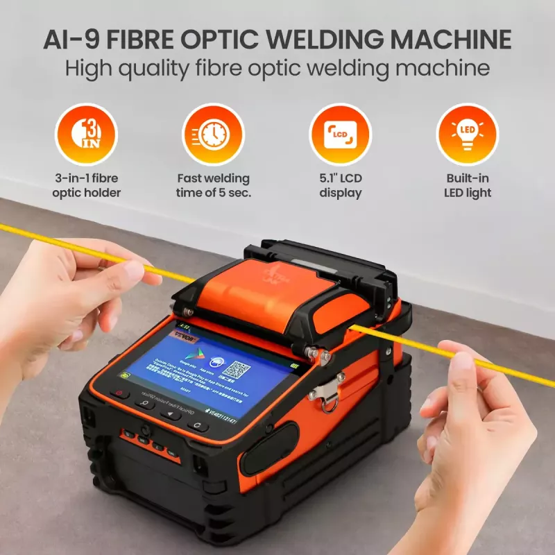 Fusielasmachine Extralink AI-9 7800mAh batterij LED-lamp LCD 5,1 inch