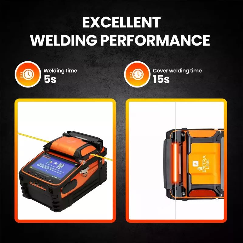 Fusielasmachine Extralink AI-9 7800mAh batterij LED-lamp LCD 5,1 inch