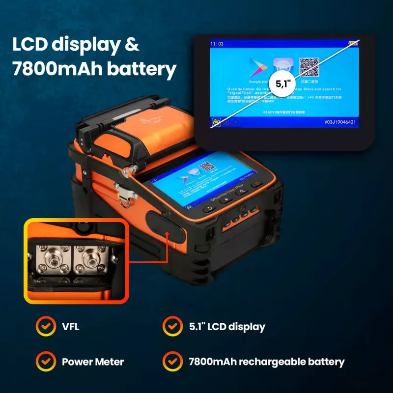 Fusielasmachine Extralink AI-9 7800mAh batterij LED-lamp LCD 5,1 inch