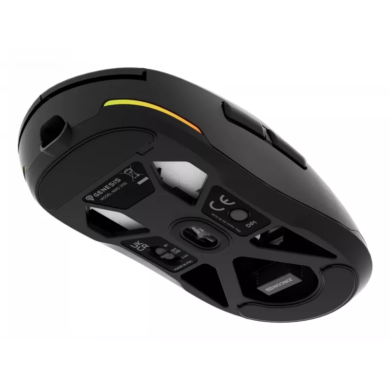 GENESIS NMG-2193 muis gaming dubbelhandig Bluetooth + USB Type-C optisch 26000 DPI