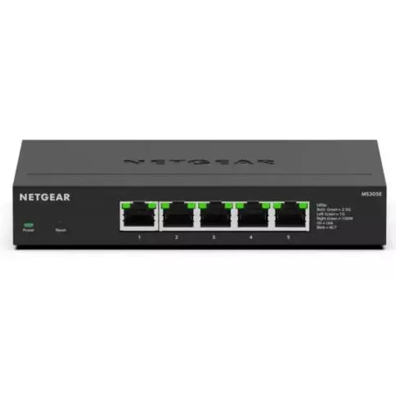 NETGEAR MS305E Unmanaged 2.5G Ethernet (100/1000/2500) Zwart