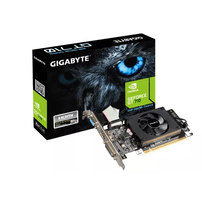 GIGABYTE GV-N710D3-2GL Grafische kaart NVIDIA GeForce GT 710 2 GB GDDR3