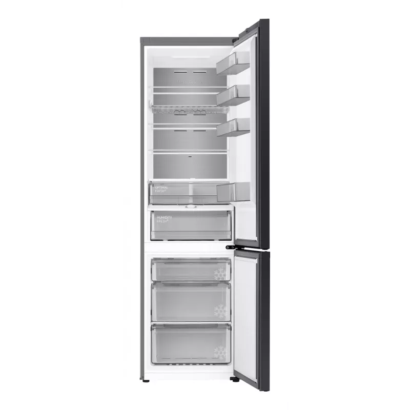 Samsung RL38C7B5BB1/EG Bespoke vrijstaande koel-vriescombinatie, 387 l (273 l + 114 l), 203 cm, energieklasse B, SmartThings, donker roestvrij staal