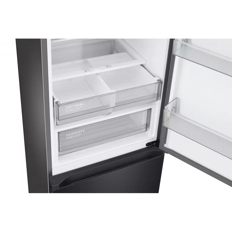 Samsung RL38C7B5BB1/EG Bespoke vrijstaande koel-vriescombinatie, 387 l (273 l + 114 l), 203 cm, energieklasse B, SmartThings, donker roestvrij staal