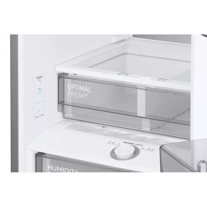 Samsung RL38C7B5BB1/EG Bespoke vrijstaande koel-vriescombinatie, 387 l (273 l + 114 l), 203 cm, energieklasse B, SmartThings, donker roestvrij staal