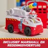 PAW Patrol Fire Rescue Command Center met Marshall-figuur, reddingsbrandweerauto, lichten, werper & geluidseffecten, kinderspeelgoed voor jongens en meisjes vanaf 3 jaar