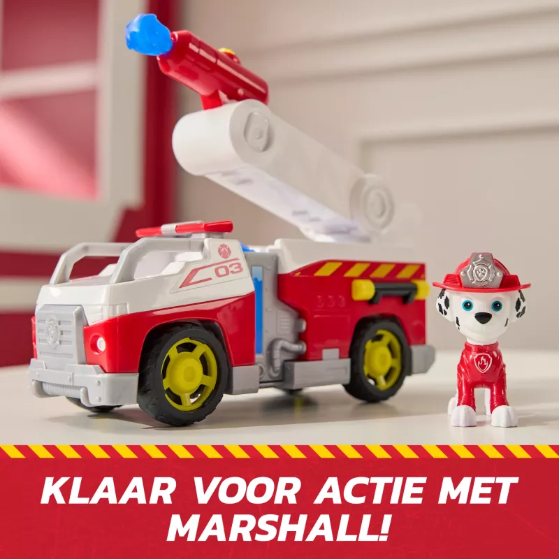 Brandweer-speelgoedauto Spin Master Marshall Rescue Fire Engine met actiefiguur, projectielwerper, kunststof, vanaf 3 jaar