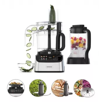 Kenwood MultiPro OneTouch keukenmachine 1000 W 3 L zwart, roestvrijstaal geïntegreerde weegschaal