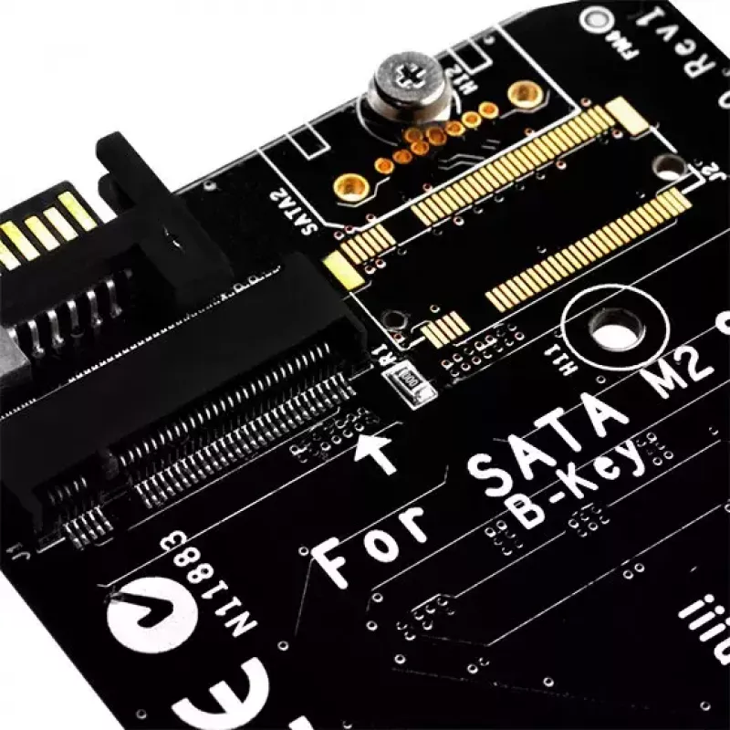 SilverStone SST-ECM20 M.2 SATA-opslagcontrollerkaart, 2x M.2 intern, 32 Gbit/s