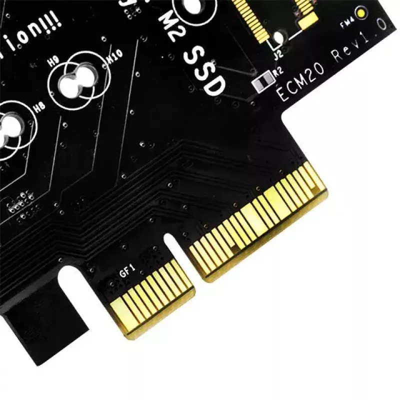 SilverStone SST-ECM20 M.2 SATA-opslagcontrollerkaart, 2x M.2 intern, 32 Gbit/s