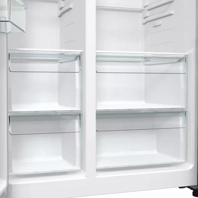 Gorenje NRR9185EABXLWD Side-by-Side koel-vriescombinatie, 547 l (355 l + 192 l), ConvertActive, energieklasse E, donker roestvrij staal
