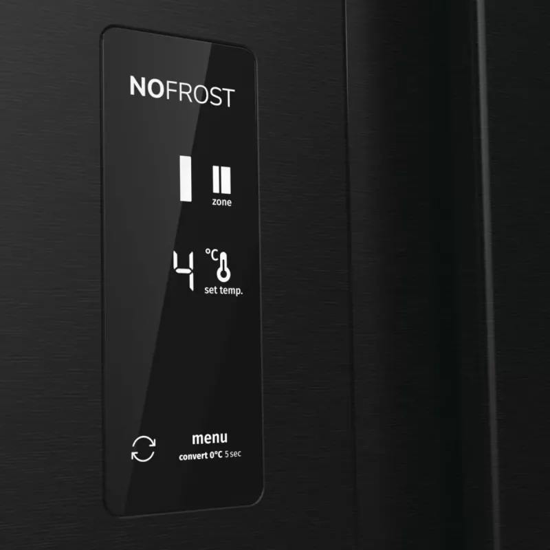Gorenje NRR9185EABXLWD Side-by-Side koel-vriescombinatie, 547 l (355 l + 192 l), ConvertActive, energieklasse E, donker roestvrij staal