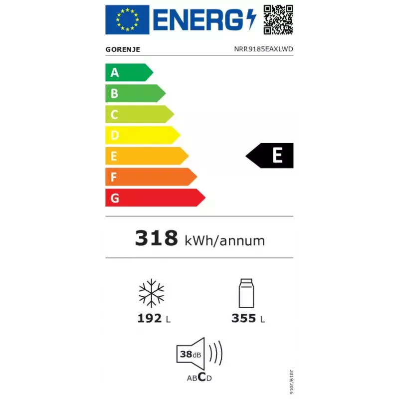 Gorenje NRR9185EAXLWD side-by-side koelkast 547 L