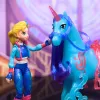Speelgoedfiguur Spin Master Unicorn Academy Isabel met echte manen en staart en borstel