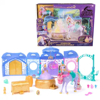 Speelset Spin Master Unicorn Academy stal met fontein, licht- en geluidseffecten