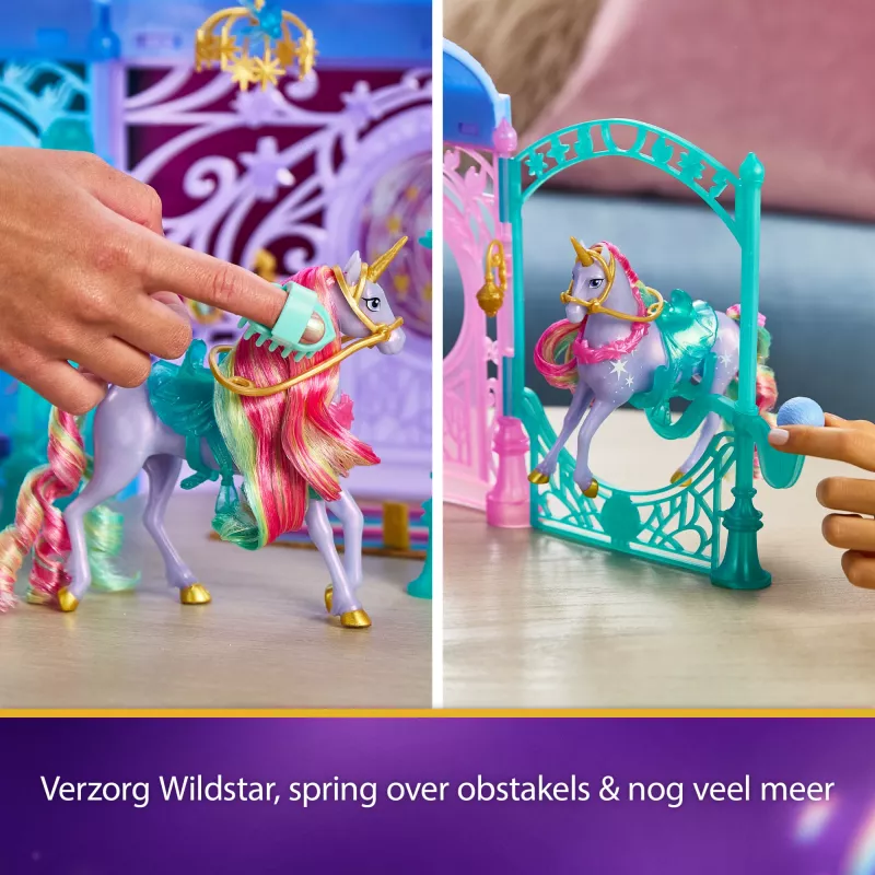Speelset Spin Master Unicorn Academy stal met fontein, licht- en geluidseffecten
