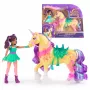 Spin Master Unicorn Academy speelfigurenset Ava en eenhoorn Leaf met echte manen, staart en borstel, vanaf 4 jaar