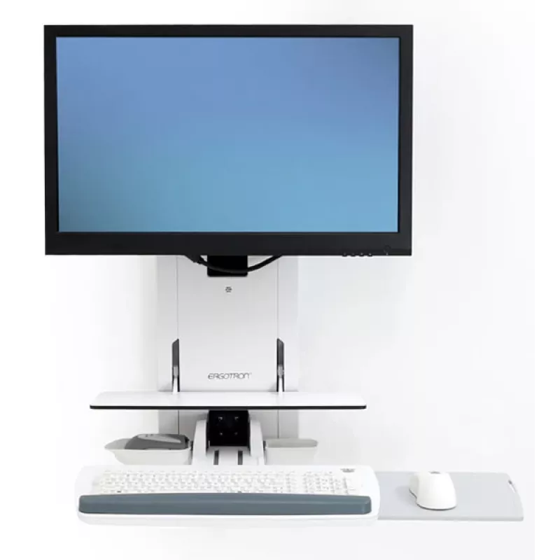 ERGOTRON Styleview zit-sta verticale lift patiëntenkamer (wit)
