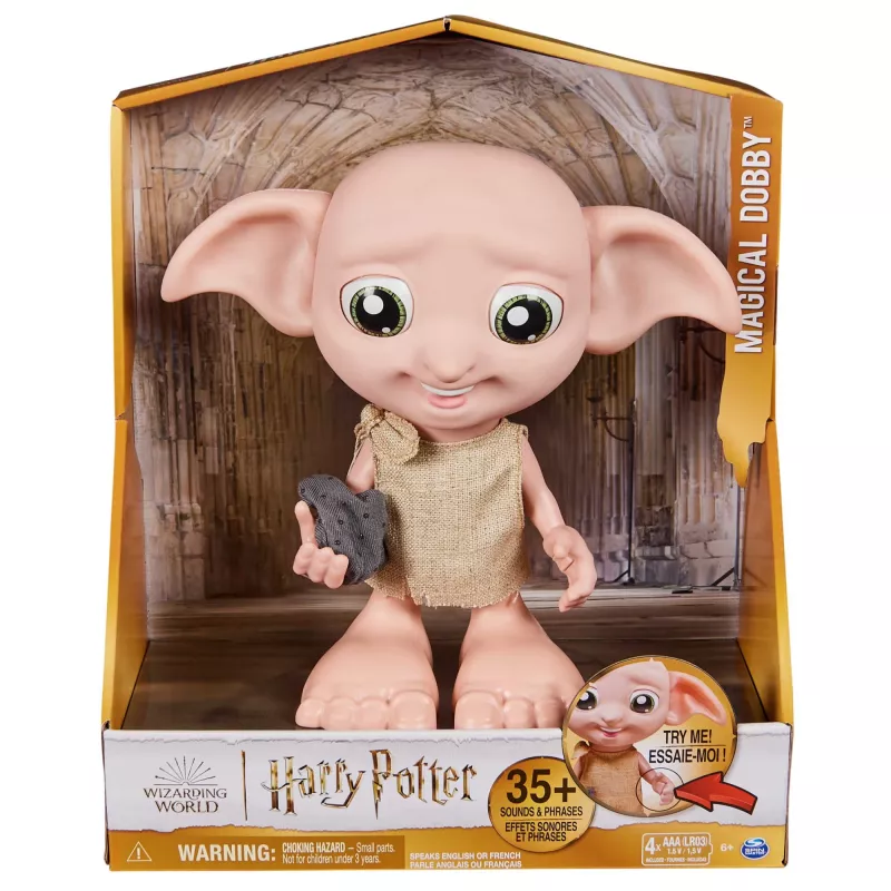 Interactief speelgoed Wizarding World Harry Potter Dobby spreekfunctie AAA meerkleurig