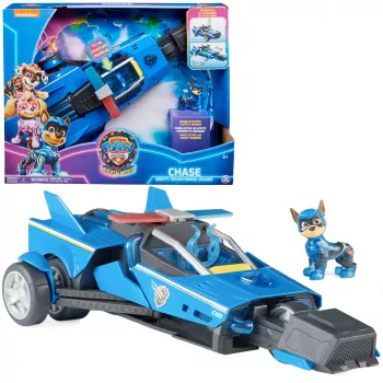 Politieauto PAW Patrol Chase’s Mighty Transforming Cruiser met licht en geluid