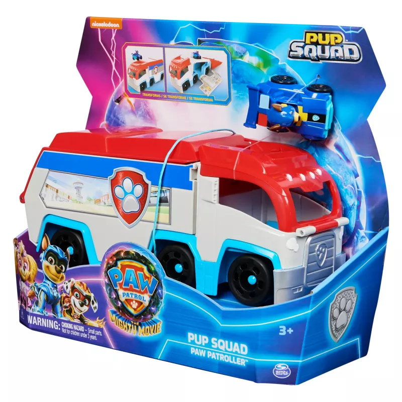 PAW Patrol The Mighty Movie Pup Squad Patroller speelgoedvrachtwagen