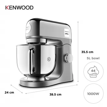Keukenmachine Kenwood kMix Special Edition KMX760ACH — 1000 W, chroom, roestvrijstalen kom