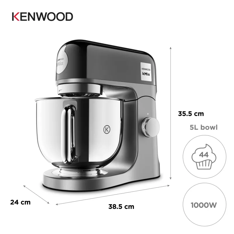 Kenwood kMix Special Edition keukenmachine 1000 W 5 L zwart, chroom