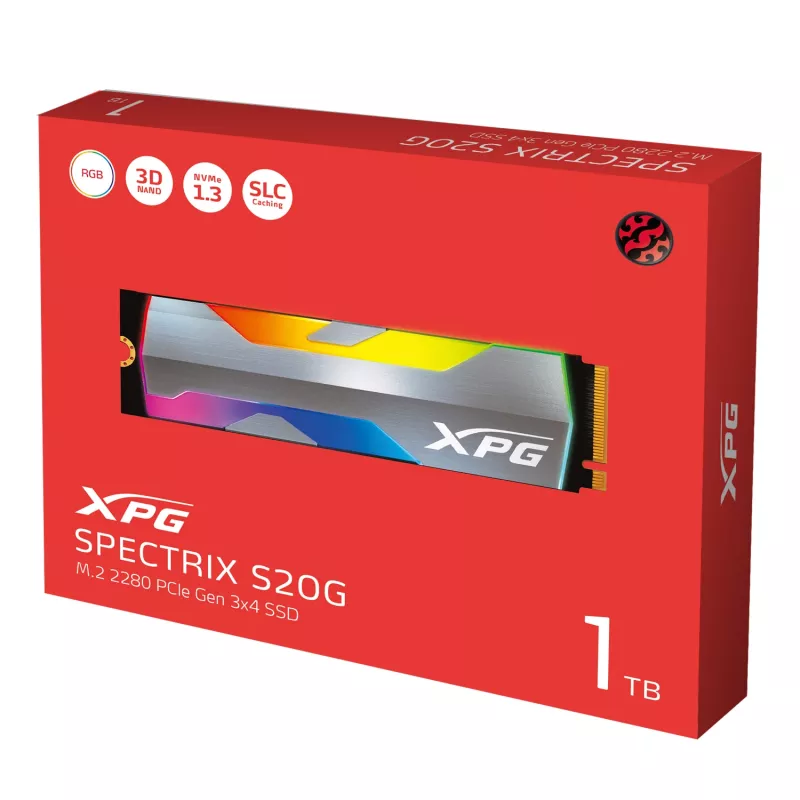 SSD-schijf XPG SPECTRIX S20G 1 TB M.2 PCI Express 3.0 NVMe