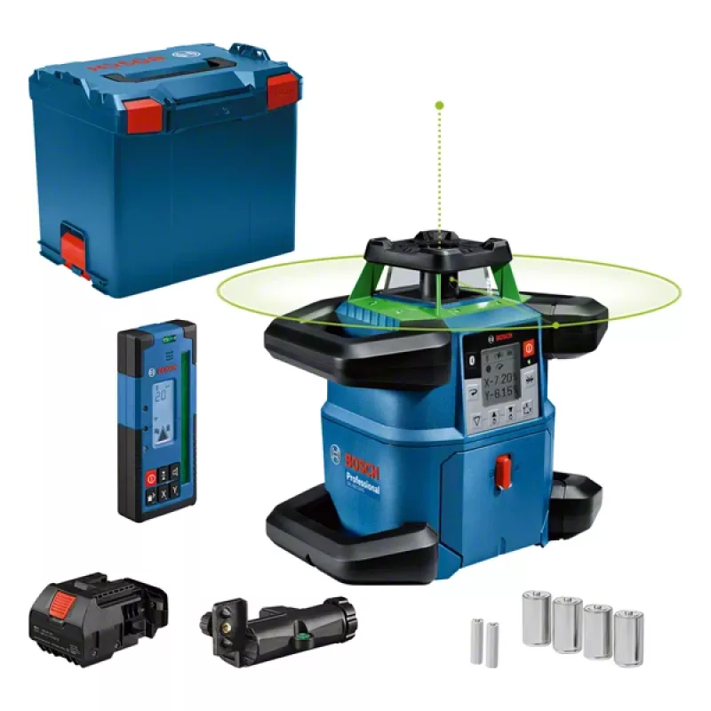 Rotatielaser Bosch GRL 650 CVHG Professional 18 V met groene laserlijn, L-BOXX