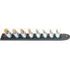 Dopsleutelset Hazet 986-SR/8, 8-delige set korte zeskant dopsleutelinzetstukken, 6–17 mm, zwart