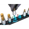 Dopsleutelset Hazet 986-SR/8, 8-delige set korte zeskant dopsleutelinzetstukken, 6–17 mm, zwart