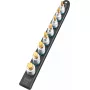 Dopsleutelset Hazet 986-SR/8, 8-delige set korte zeskant dopsleutelinzetstukken, 6–17 mm, zwart