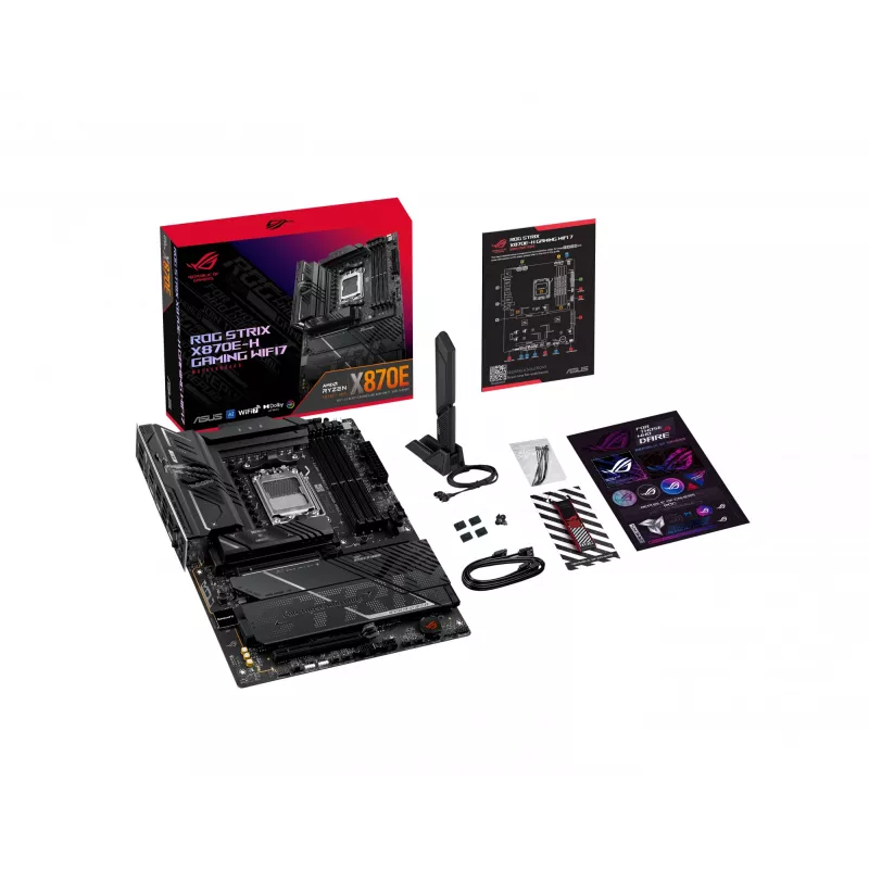 Moederbord ASUS ROG STRIX X870E-H GAMING WIFI7 ATX Socket AM5 DDR5, 256GB, Wi‑Fi 7, 5Gb Ethernet
