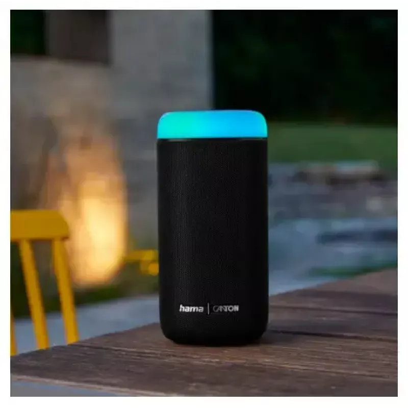 Bluetooth-luidspreker CANTON Glow Pro van HAMA, zwart, 3,5 mm jack, LED-lichteffecten