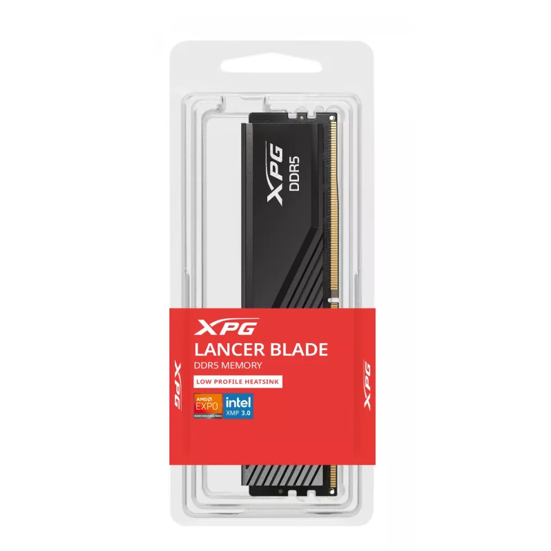 DIMM 16 GB DDR5-6000, werkgeheugen zwart, AX5U6000C3016G-SLABBK, XPG Lancer Blade, INTEL XMP, AMD EXPO